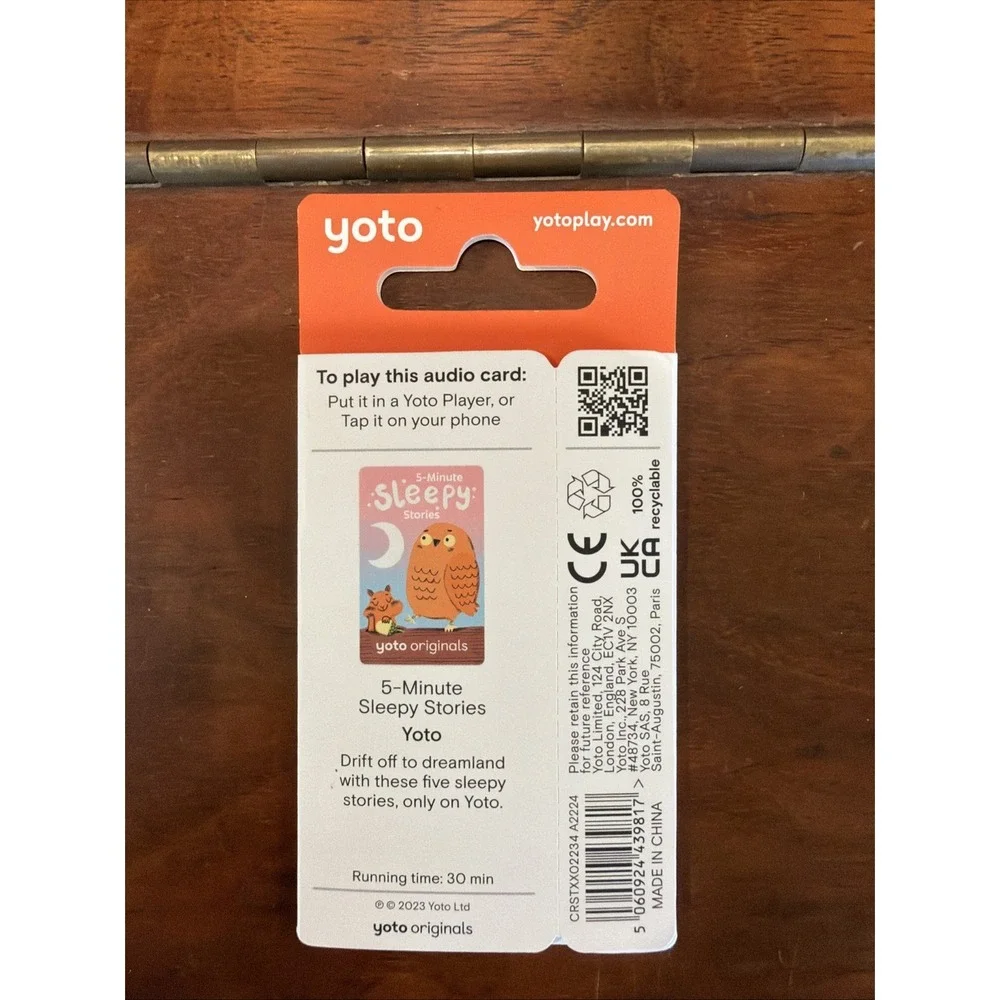 NEW Yoto Audio Player Card 5-Minute Sleepy Stories